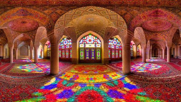 مسجد نصیرالملک شیراز معروف به مسجد صورتی ایران nasir ol molk mosque