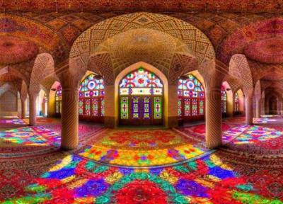 مسجد نصیرالملک شیراز معروف به مسجد صورتی ایران nasir ol molk mosque