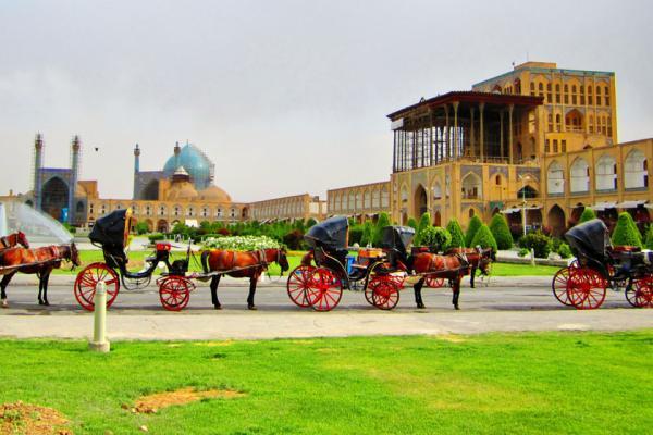 جانمایی گیت های بلیط فروشی ورودی عمارت علی قاپو