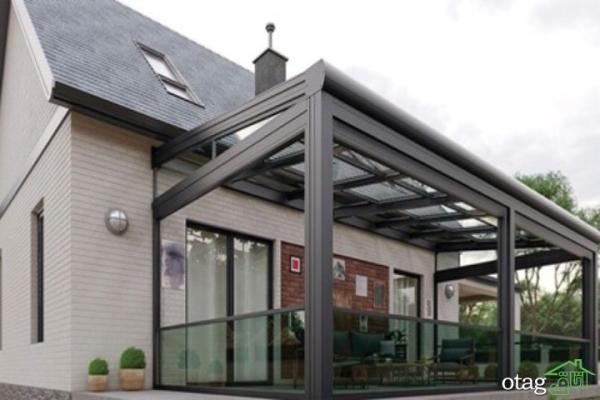 تحولی در طراحی ویلا و تراس: سقف شیشه ای و پنجره گیوتینی مخصوص سلیقه های خاص